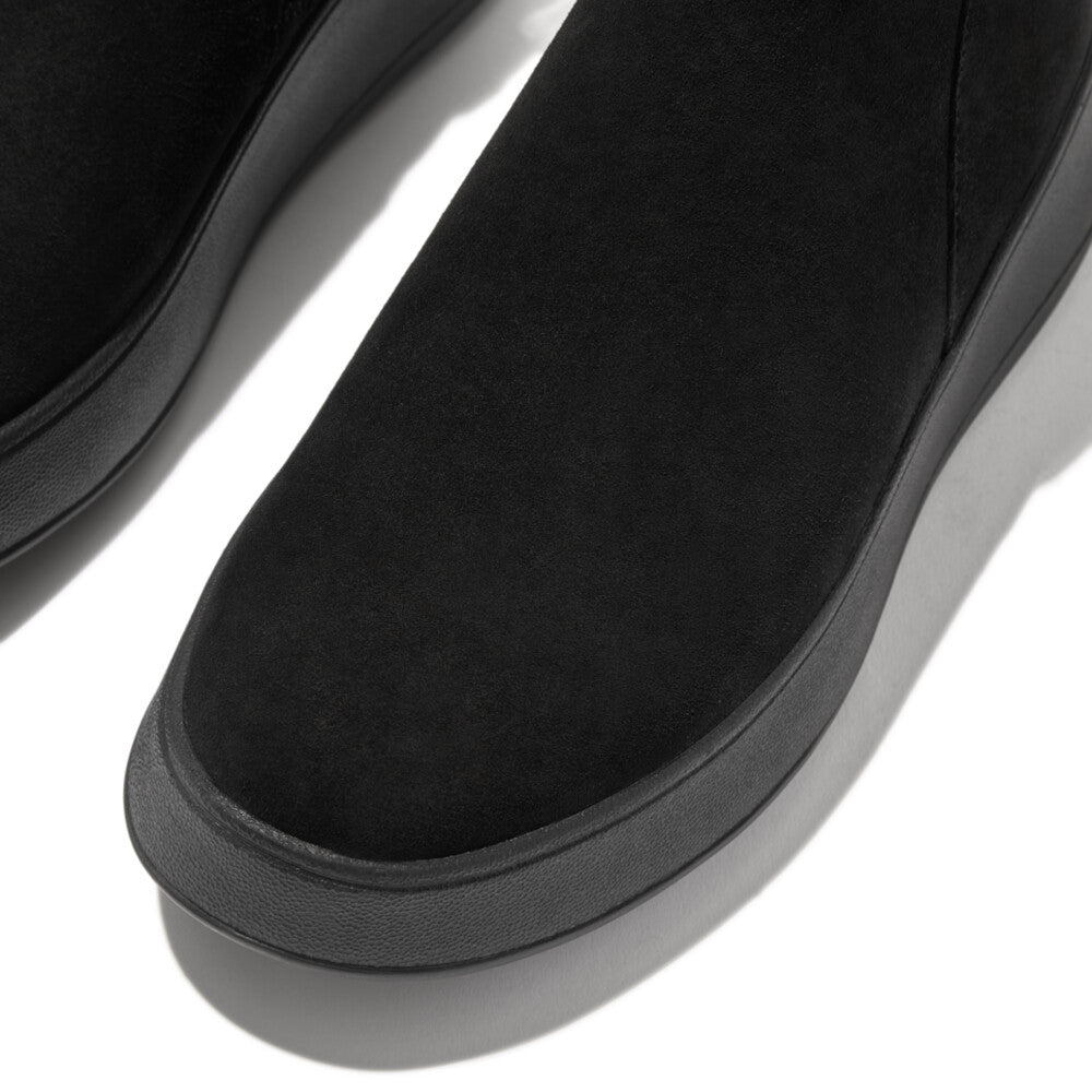 FitFlop F-Mode Wildleder Stiefeletten Black