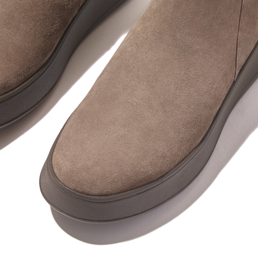 FitFlop F-Mode Wildleder Stiefeletten Minky Grey