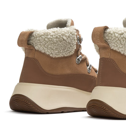 FitFlop F-MODE Desert-Tan Wildleder-Schnürstiefel