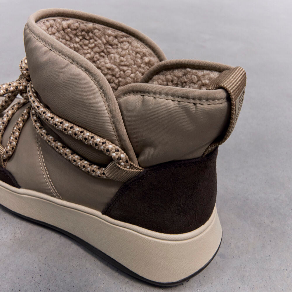 FitFlop F-MODE Taupe Schnürstiefel