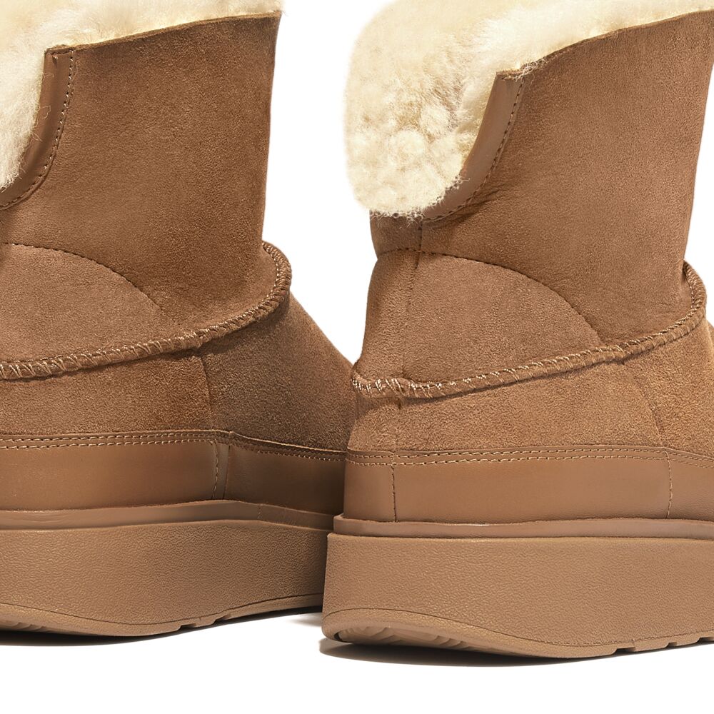 FitFlop GEN-FF Desert Tan Shearling-Boots Double