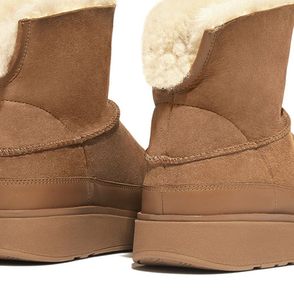 FitFlop GEN-FF Desert Tan Shearling-Boots Double