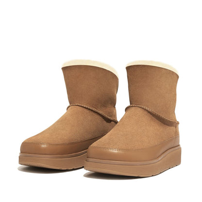FitFlop GEN-FF Desert Tan Shearling-Boots Double