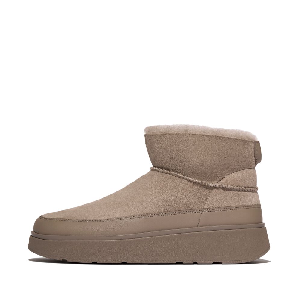 FitFlop GEN-FF Taupe Mini Shearling-Boots