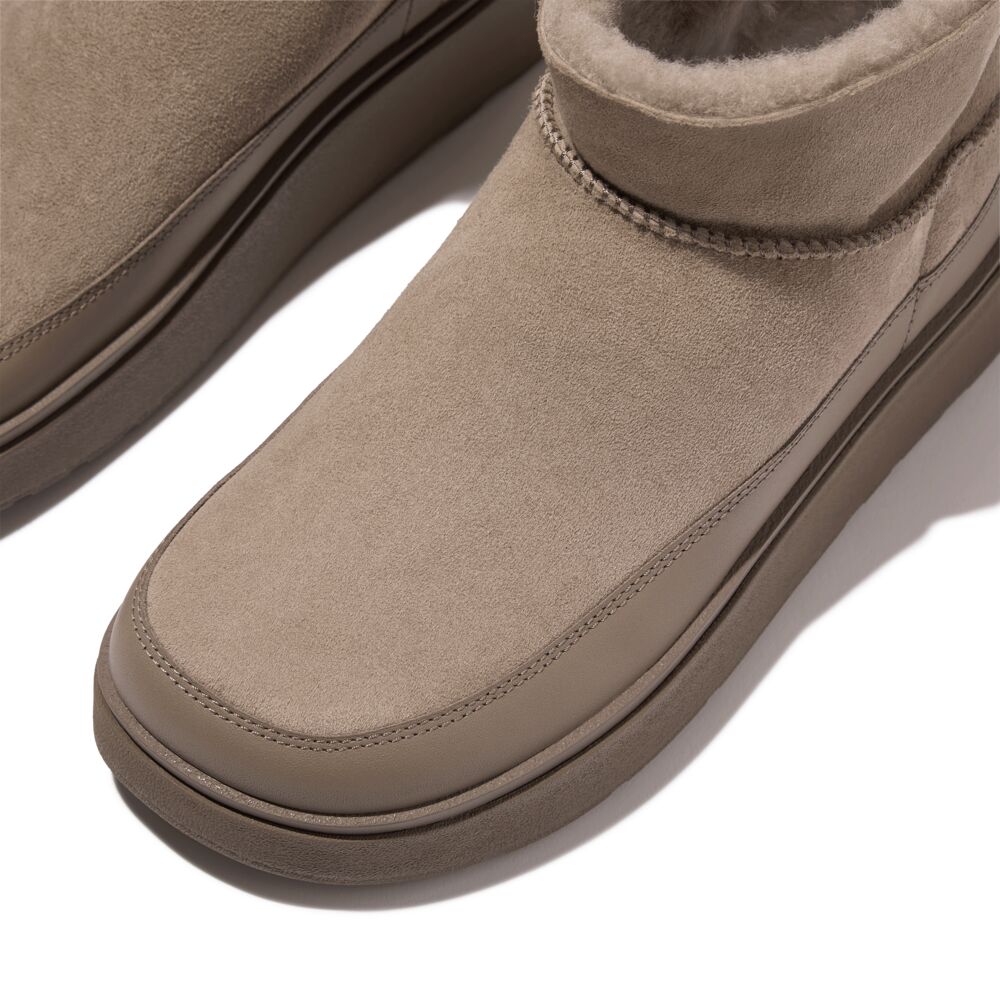 FitFlop GEN-FF Taupe Mini Shearling-Boots