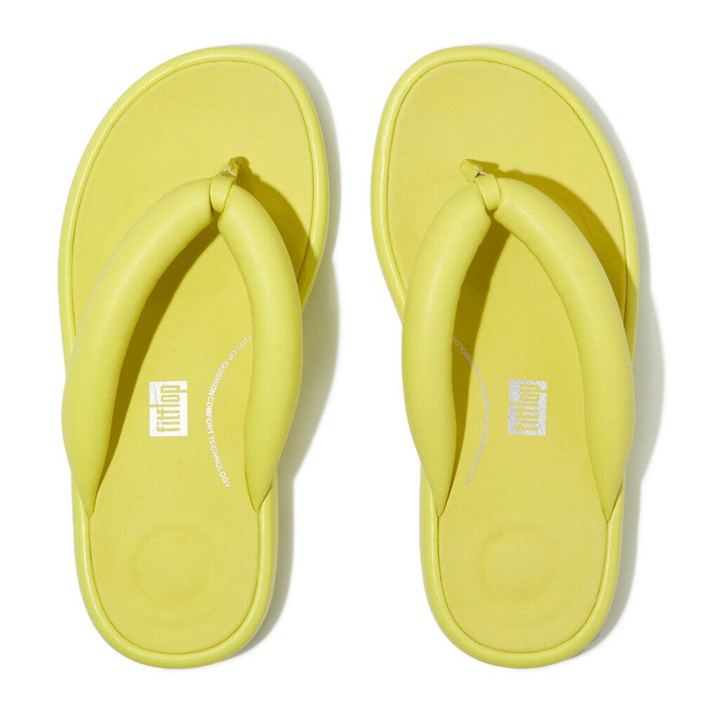 FitFlop iQushion D-LUXE gepolsterte Zehentrenner Sunny Lime