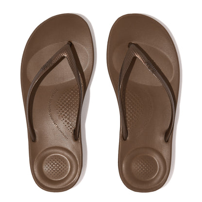 FitFlop iQushion Ergonomic Damen Bronze Zehensteg