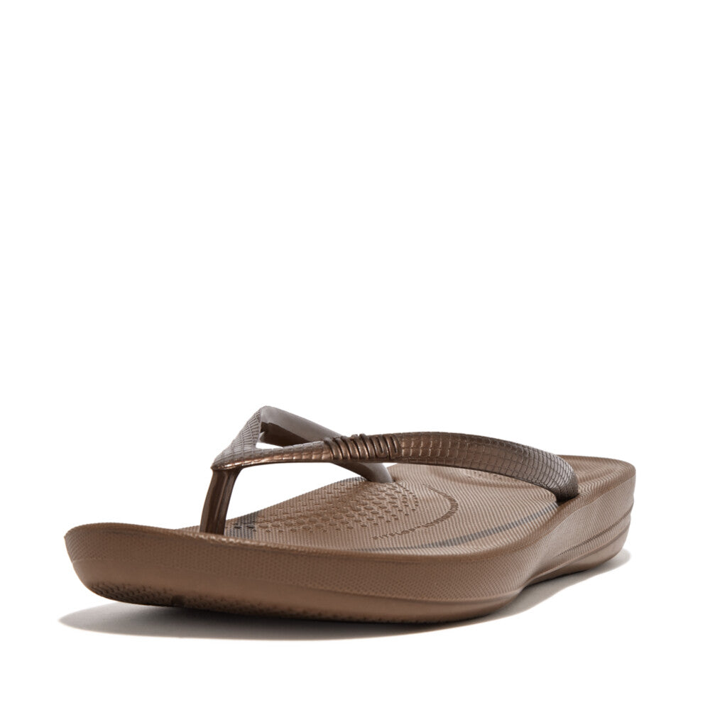 FitFlop iQushion Ergonomic Damen Bronze Zehensteg