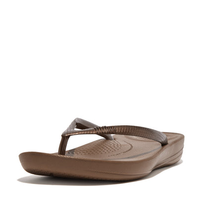 FitFlop iQushion Ergonomic Damen Bronze Zehensteg