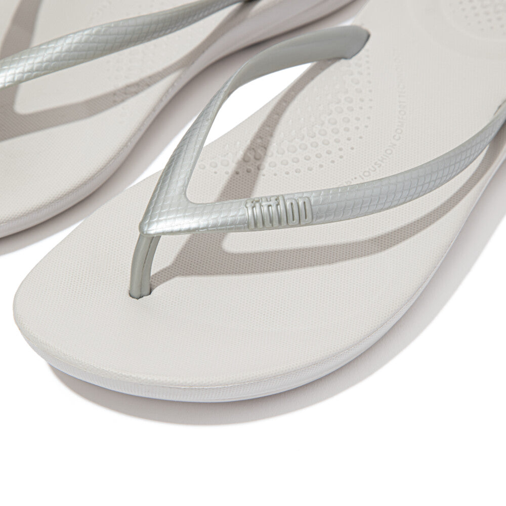 FitFlop iQushion Ergonomic Damen Silver Zehensteg