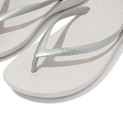 FitFlop iQushion Ergonomic Damen Silver Zehensteg