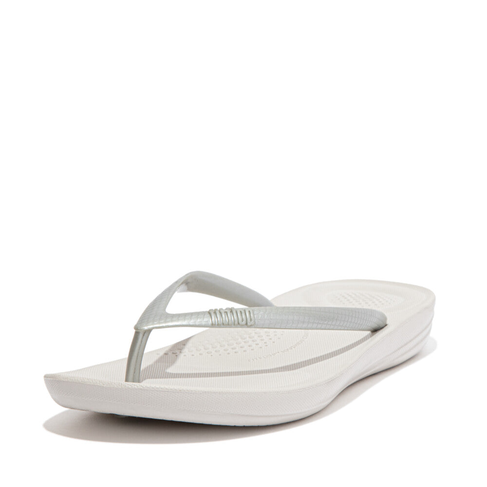 FitFlop iQushion Ergonomic Damen Silver Zehensteg