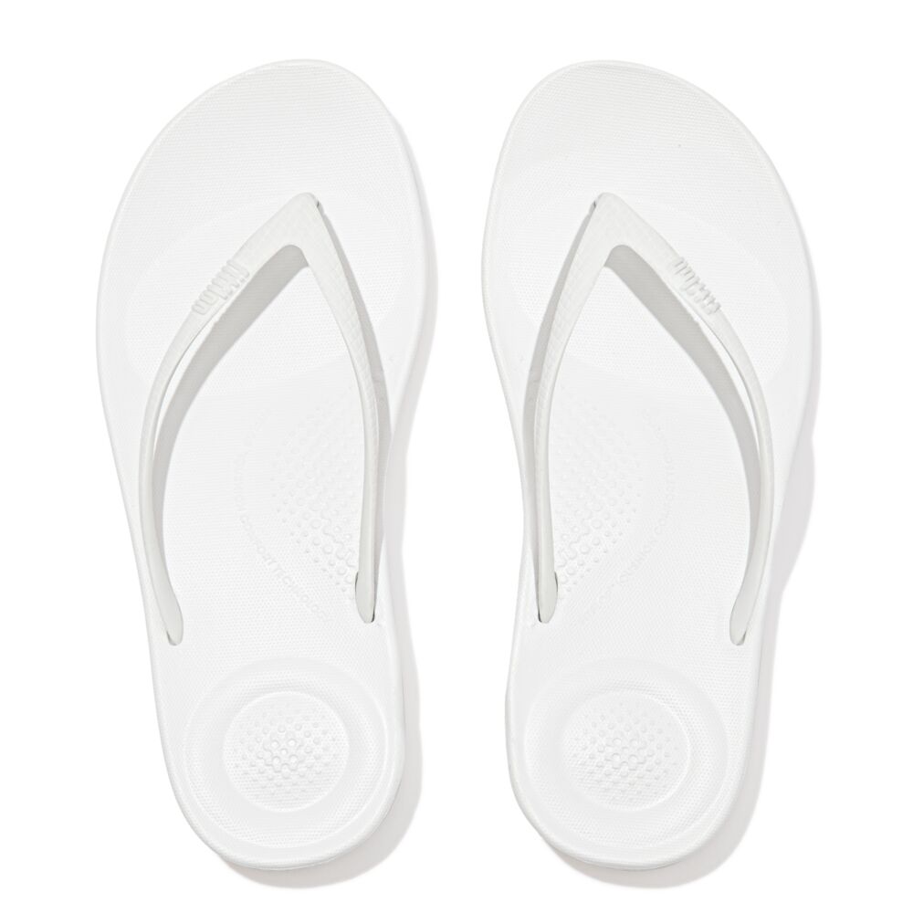 FitFlop iQushion Ergonomic Damen Urban White Zehensteg