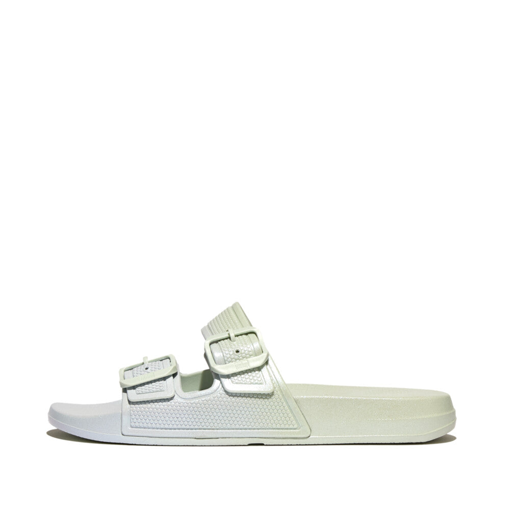 FitFlop iQushion Iridescent Riemensandalen Sagebrush/Skywash Blue 