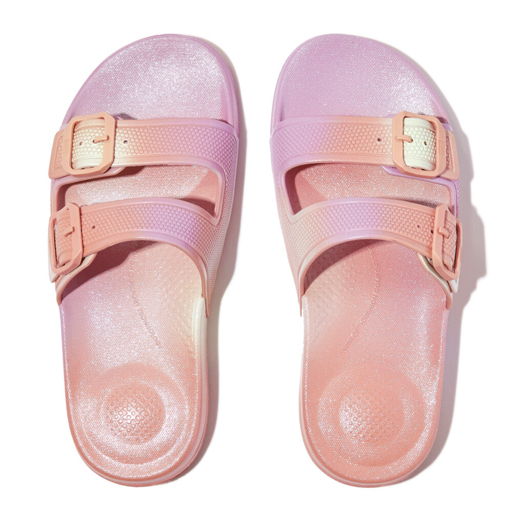 FitFlop iQushion Iridescent Riemensandalen Urban White Iridescent