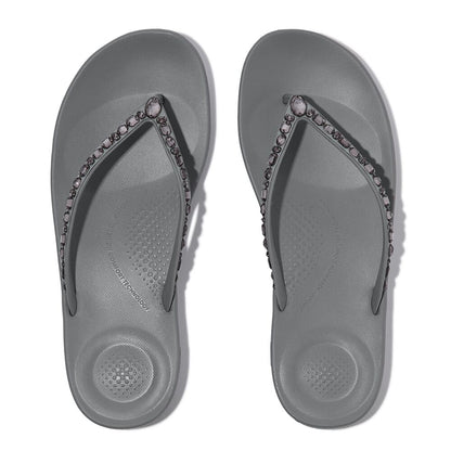 FitFlop iQushion Ergonomic Grey Ziersteine Zehensteg