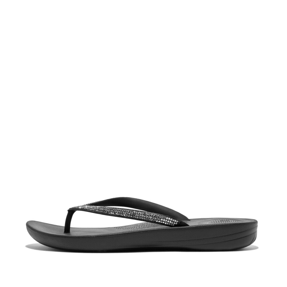 FitFlop iQushion Sparkle Black Zehensteg