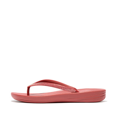 FitFlop iQushion Sparkle Dusty Red Zehensteg