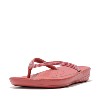FitFlop iQushion Sparkle Dusty Red Zehensteg