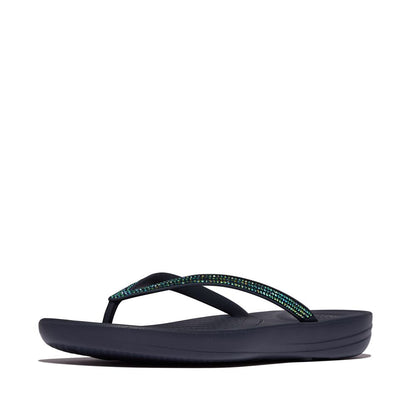 FitFlop iQushion Sparkle Midnight Navy Zehensteg