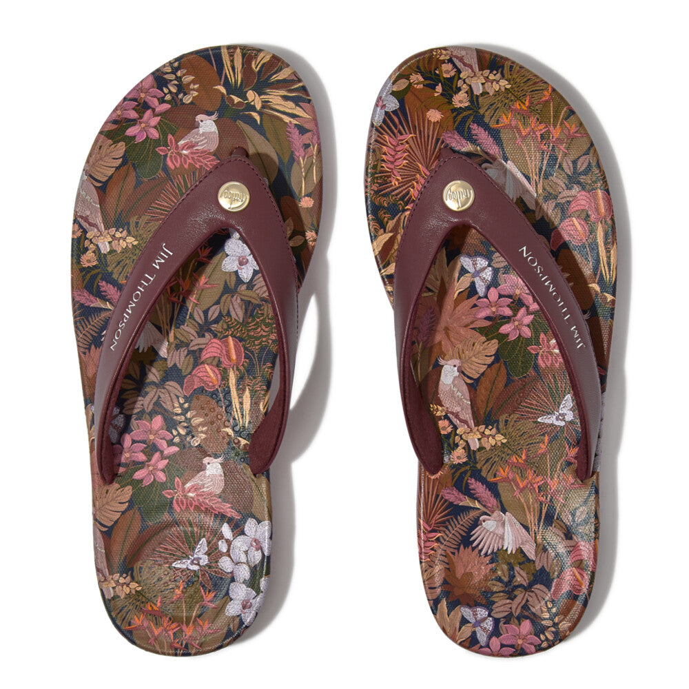 FitFlop iQushion X Jim Thompson Zehentrenner Java Brown