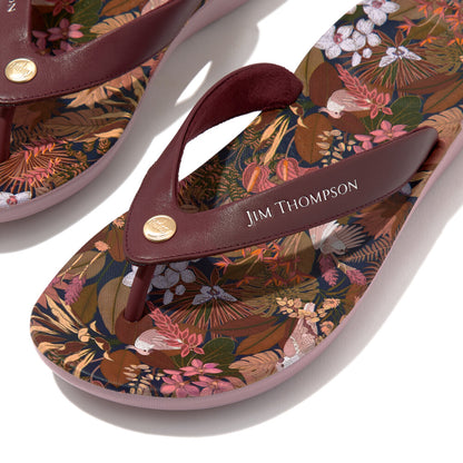 FitFlop iQushion X Jim Thompson Zehentrenner Java Brown