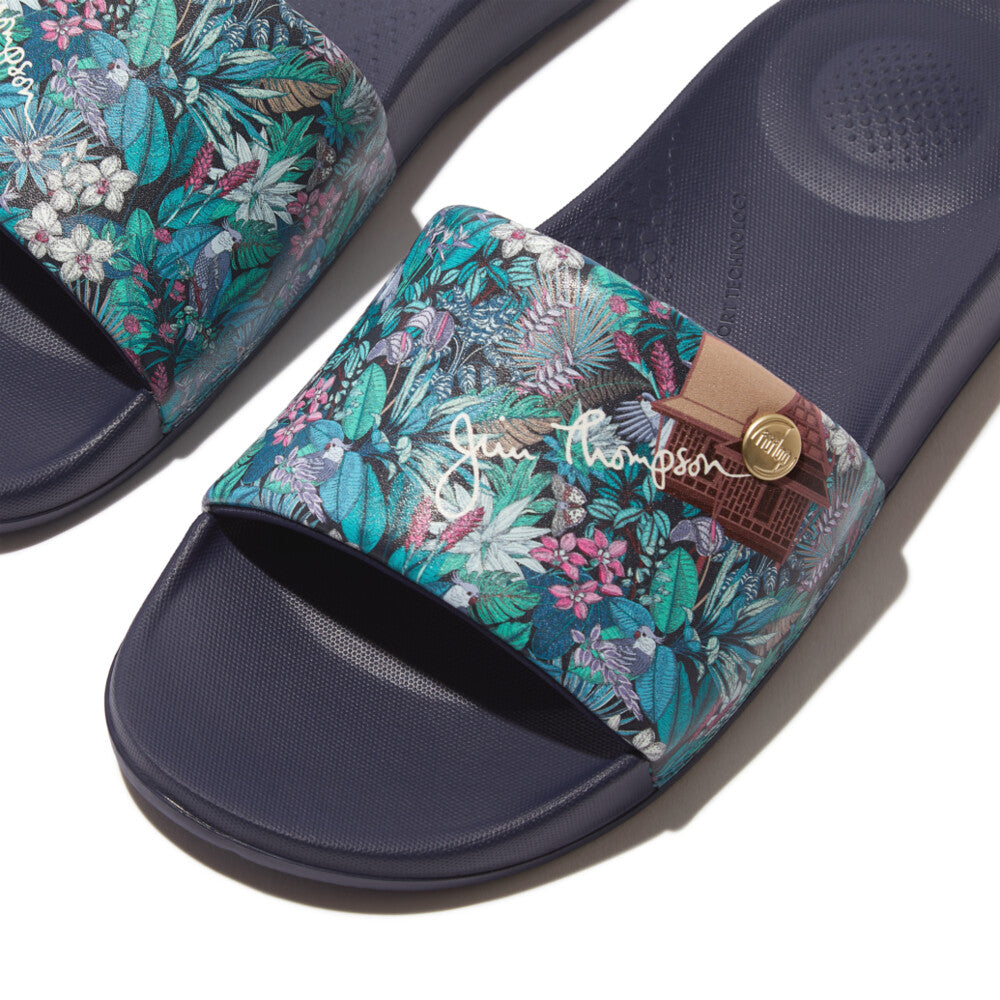 FitFlop iQushion X Jim Thompson Pantoletten Heritage Blue