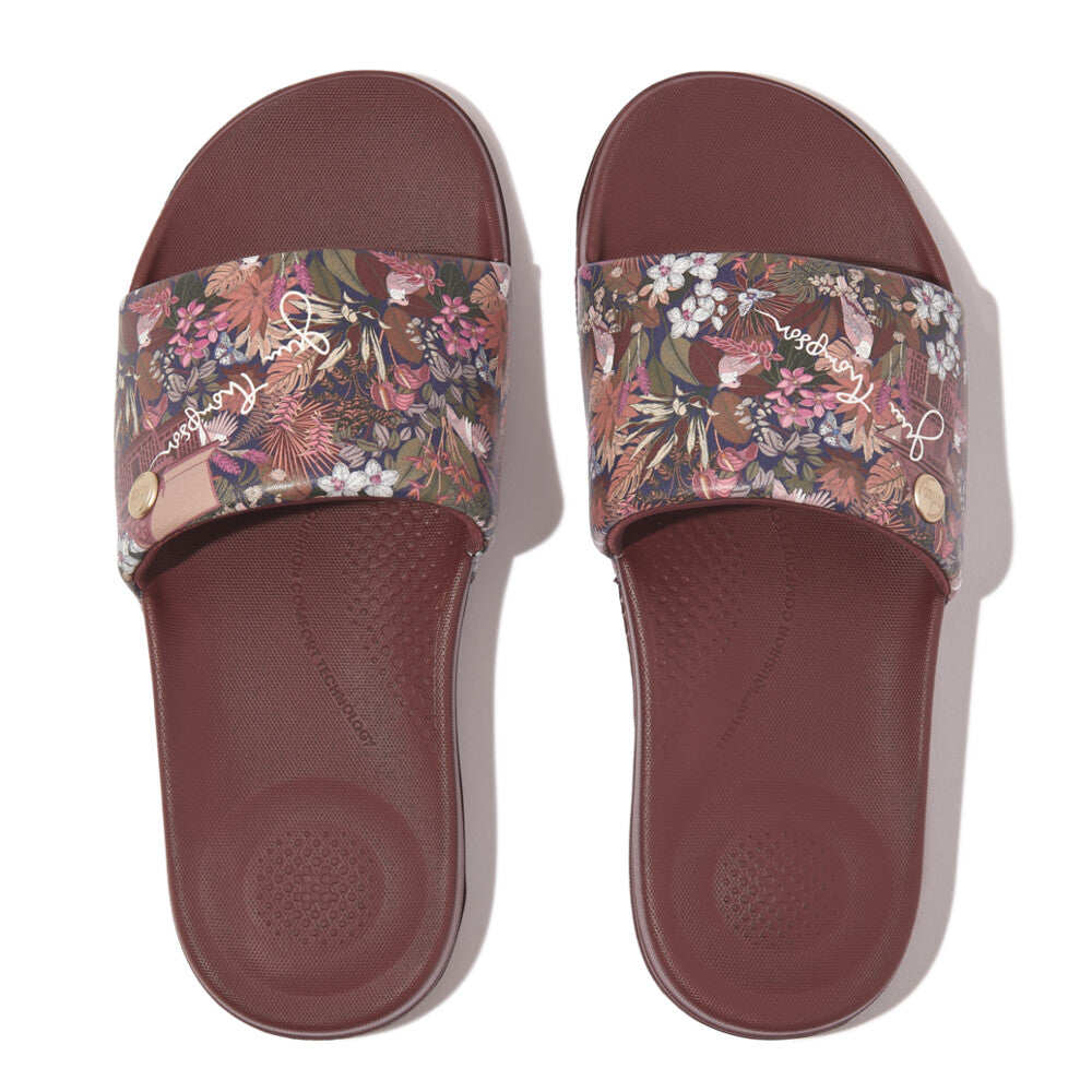 FitFlop iQushion X Jim Thompson Pantoletten Java Brown
