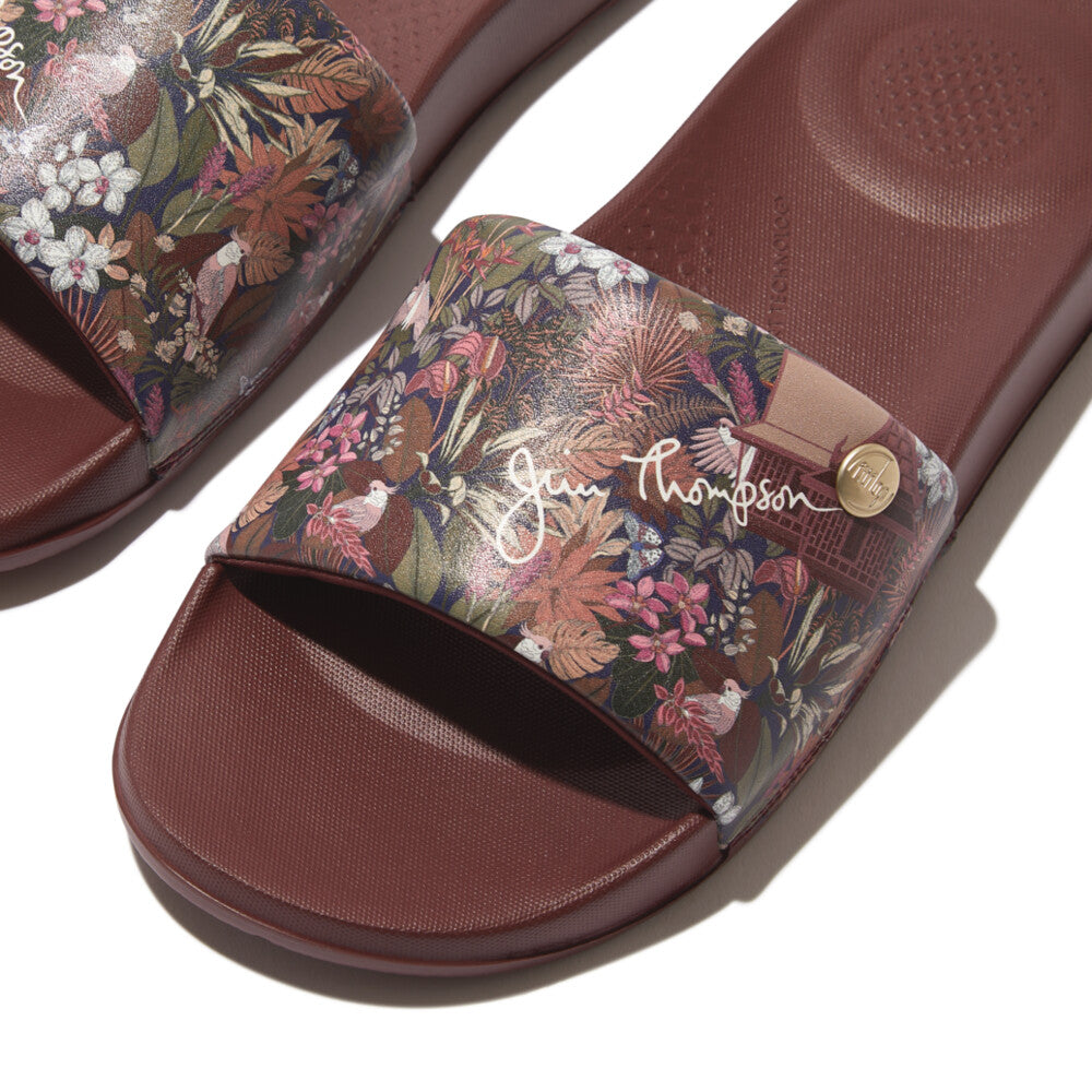 FitFlop iQushion X Jim Thompson Pantoletten Java Brown