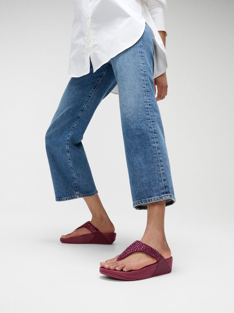FitFlop Lulu Glitzer Ruby Zehensteg