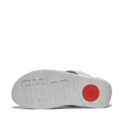 FitFlop Lulu Zehenstegsandalen mit gepolstertem Knoten Silver