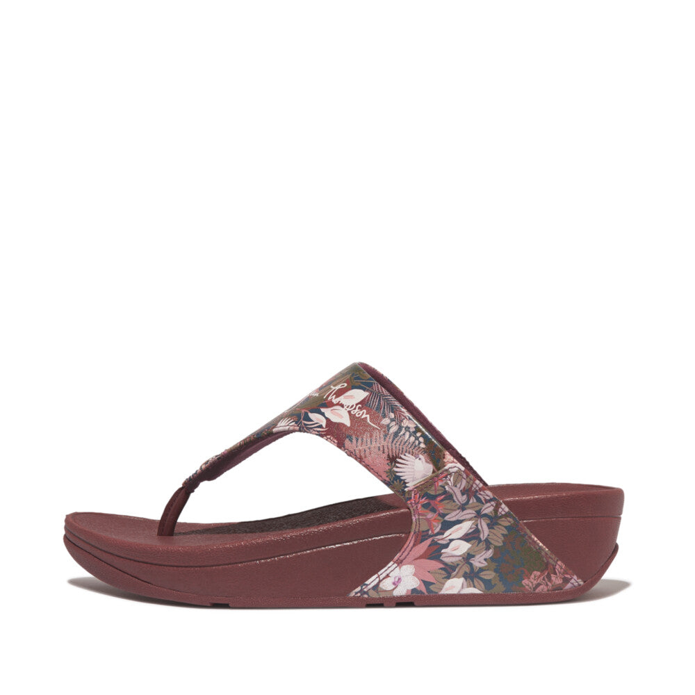 FitFlop Lulu X Jim Thompson Zehenstegsandalen Java Brown