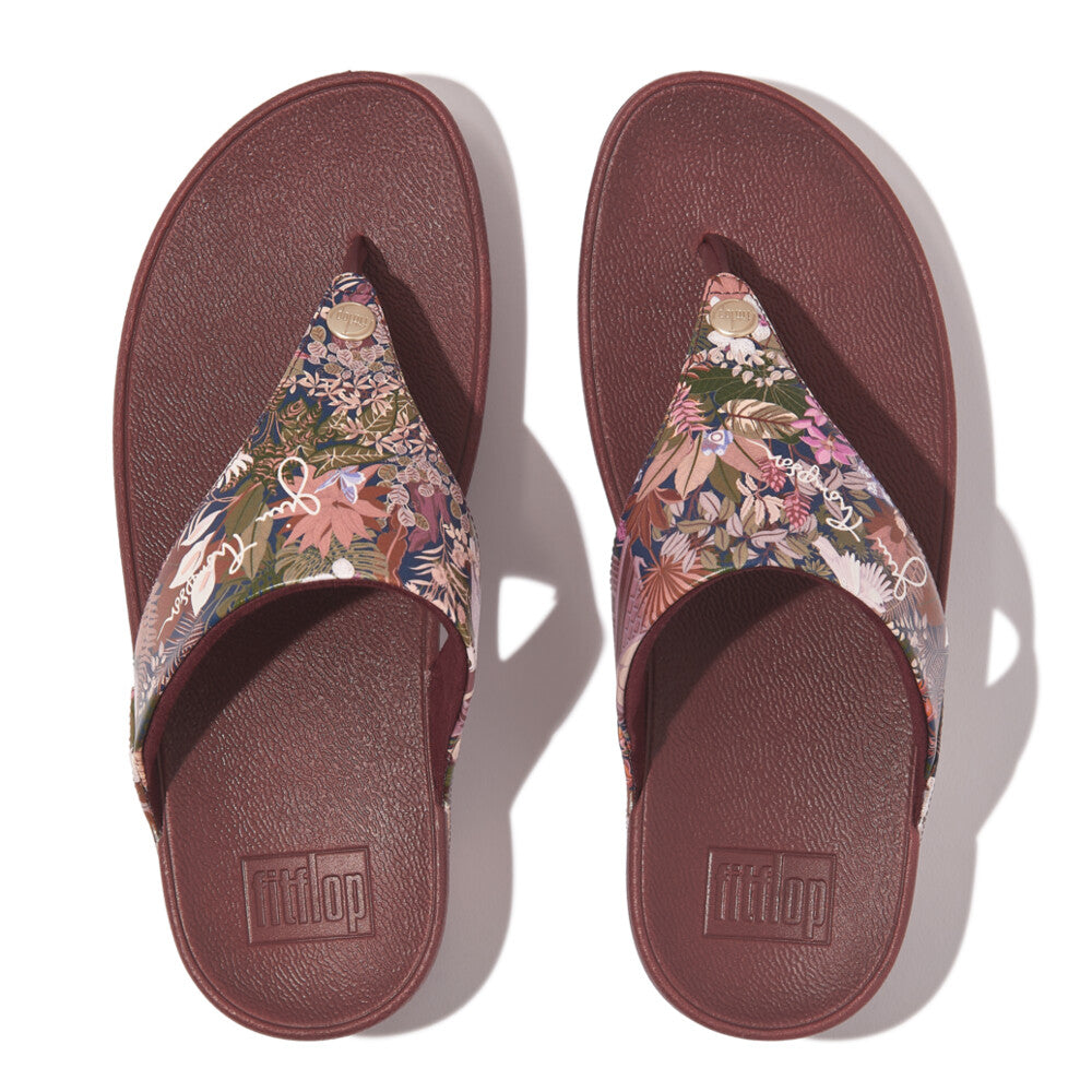FitFlop Lulu X Jim Thompson Zehenstegsandalen Java Brown