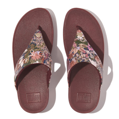 FitFlop Lulu X Jim Thompson Zehenstegsandalen Java Brown