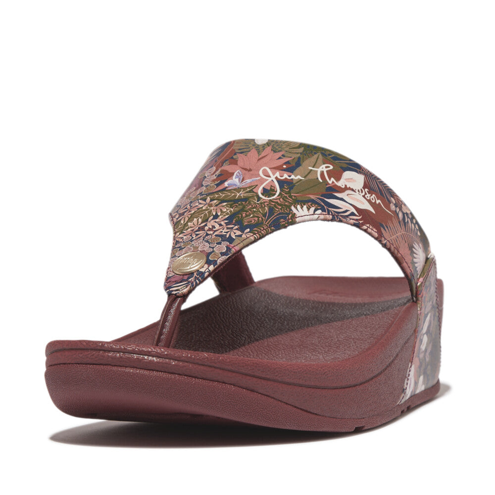 FitFlop Lulu X Jim Thompson Zehenstegsandalen Java Brown