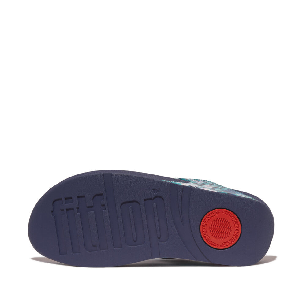 FitFlop Lulu X Jim Thompson Zehenstegsandalen Heritage Blue
