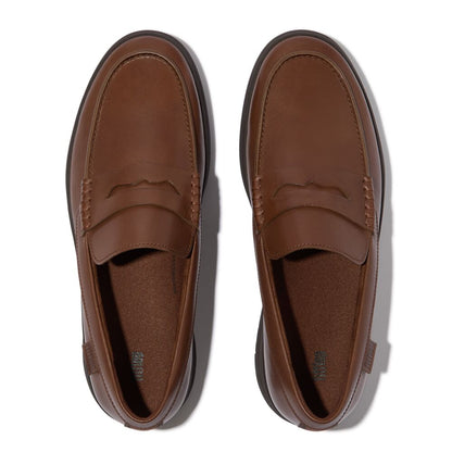 FitFlop RALLY Männer Chocolate Leder Loafers