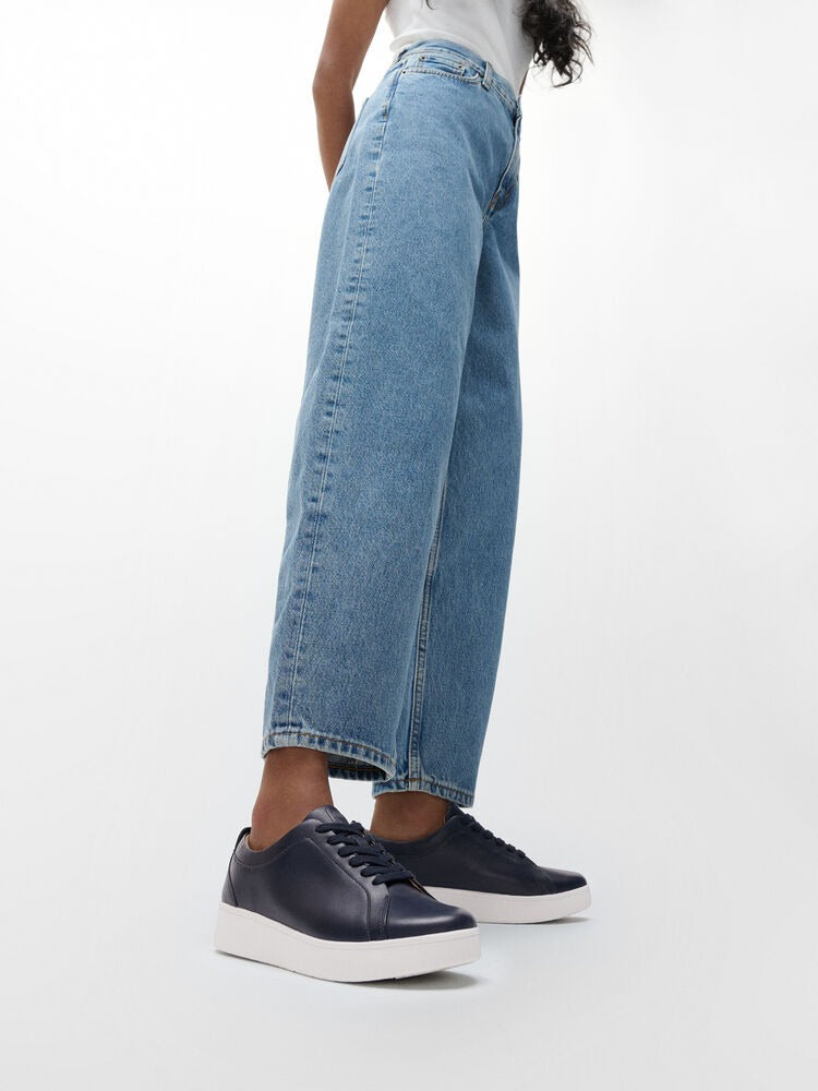 FitFlop Rally Leder Sneaker Midnight Navy