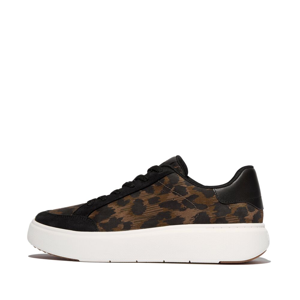 FitFlop RTG Leopard Black Sneaker