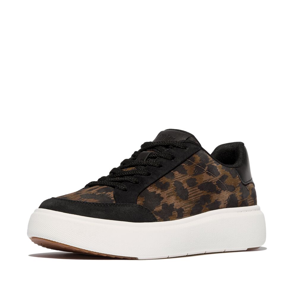 FitFlop RTG Leopard Black Sneaker