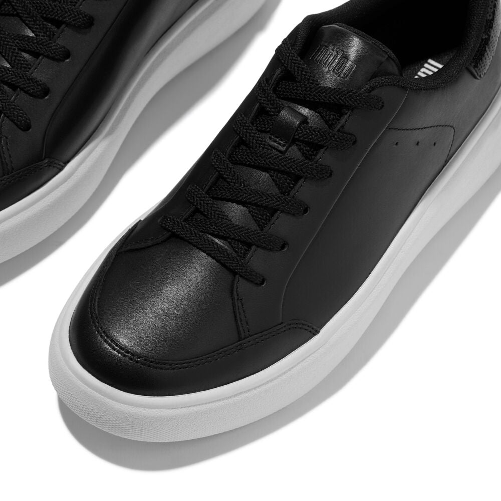 FitFlop RTG Black Leather Sneaker