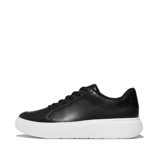FitFlop RTG Black Leather Sneaker