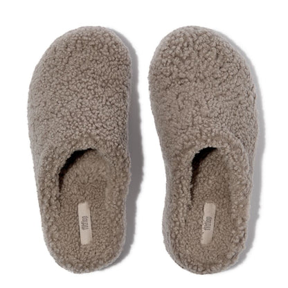 FitFlop SHUV Curly-Shearling Clogs
