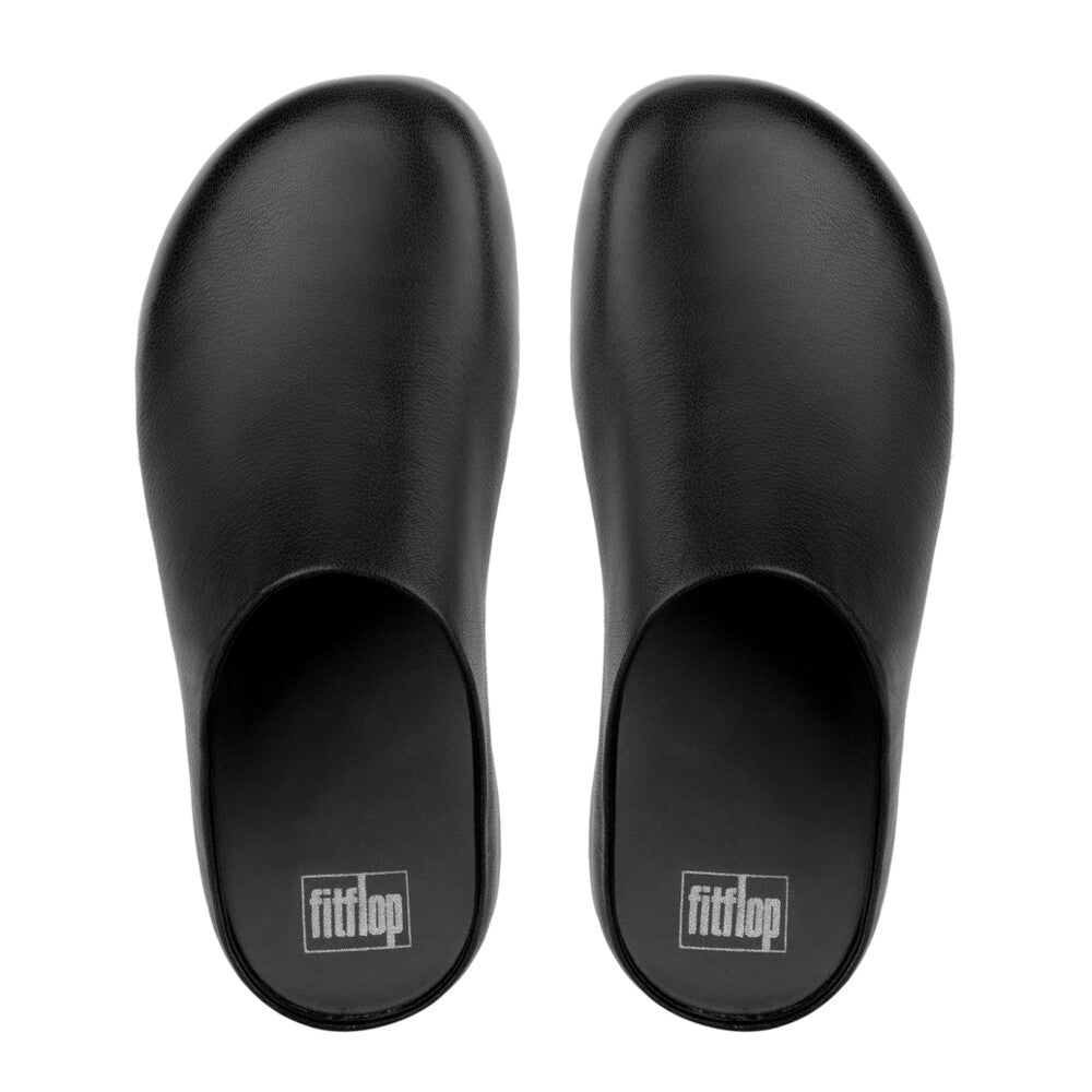 FitFlop Shuv Clogs Leder Black