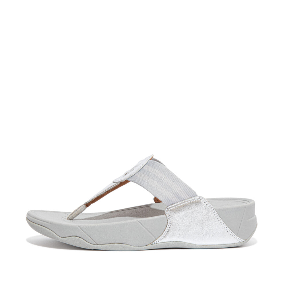 FitFlop Walkstar Damen Silver Zehensteg