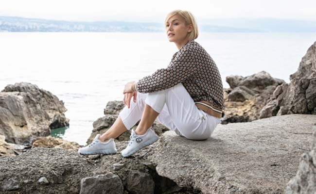 Giesswein Schuhe, Meer, Frau