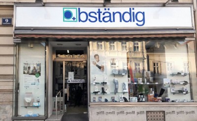 Außenansicht der bständig Filiale in Klosterneuburg.