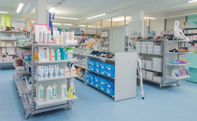 Innenansicht der bständig Orthopädie-Sanitätshaus-Filiale in Krems.