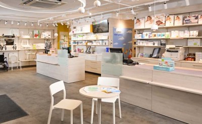 Innenansicht der bständig Orthopädie-Sanitätshaus-Filiale Taborstrasse.