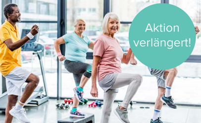 Senioren beim gemeinsamen Workout – verlängerte TENA Aktion bei bständing